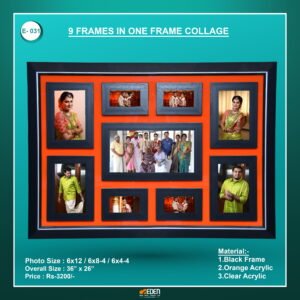 9 Frames in One Frame Collage