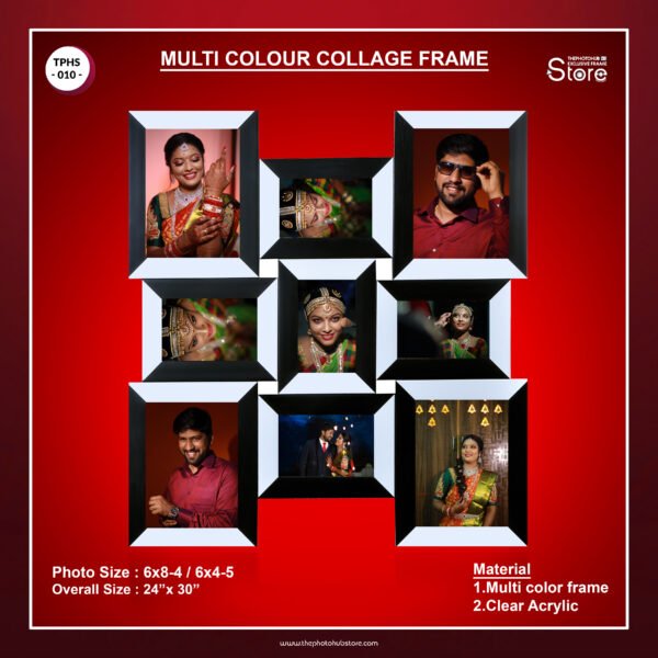 Multi Color Collage Frame