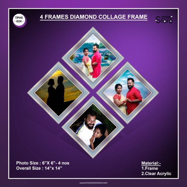 4 Frames Diamond Collage