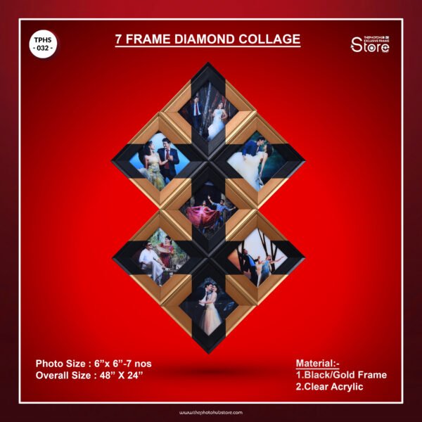 7 Frame Diamond Collage
