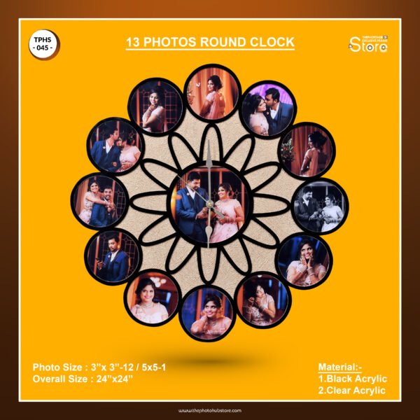 13 Photos Round Clock