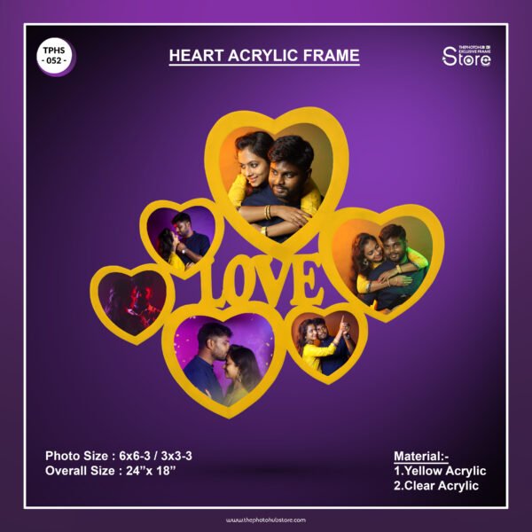 TPH Store - 052 Heart Acrylic Frame