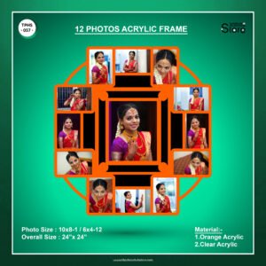 12 Photos Acrylic Frame