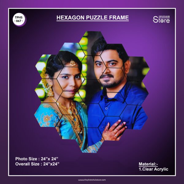 TPH Store - 067 Hexagon Puzzle Frame