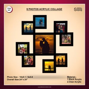 TPH Store - 069 9 Photos Acrylic Collage Frame