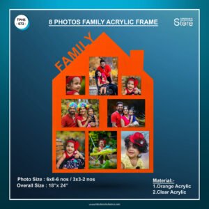 8 Photos Family Acrylic Frame