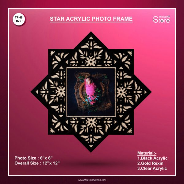 Star Acrylic Photo Frame
