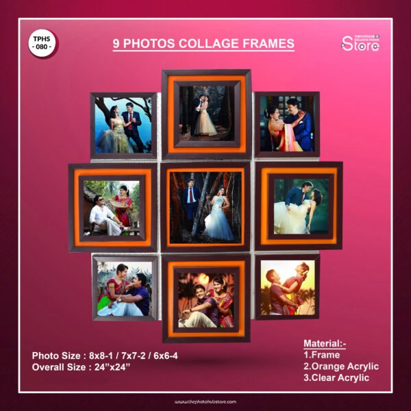 9 Photos Collage Frame