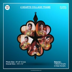 4 Hearts Collage Frame