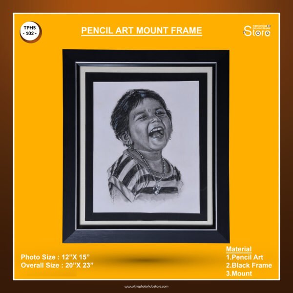 Pencil Art Mount Frame