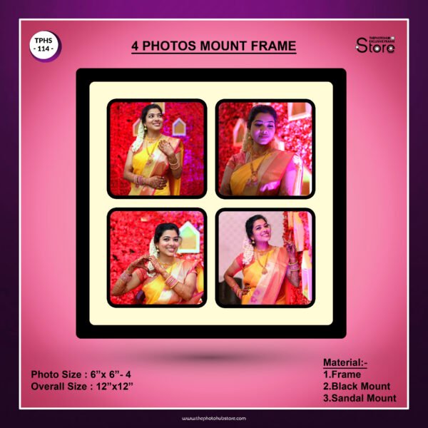 4 Photos Mount Frame