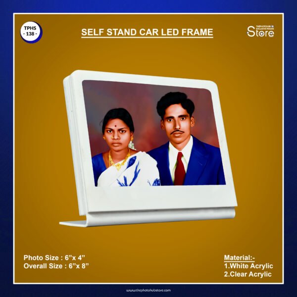 Self Stand Car LED Frame