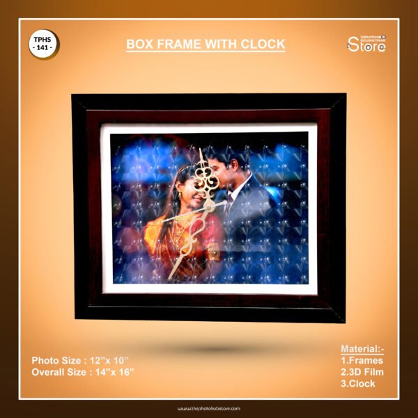 Box Frame With Clock