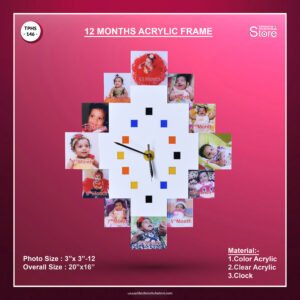 12 Months Acrylic Frame