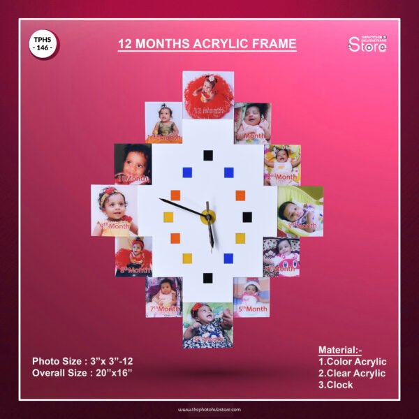 12 Months Acrylic Frame