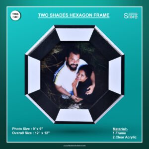 Two Shades Hexagon Frame