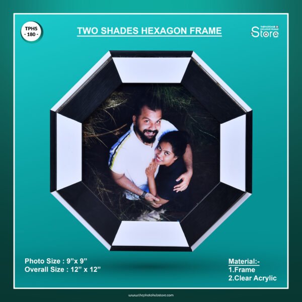 Two Shades Hexagon Frame