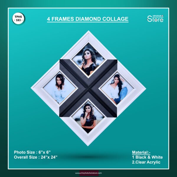 4 Frames Diamond Collage